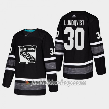 Miehille NHL New York Rangers Pelipaita Henrik Lundqvist 30 Musta 2019 All-Star Adidas Authentic